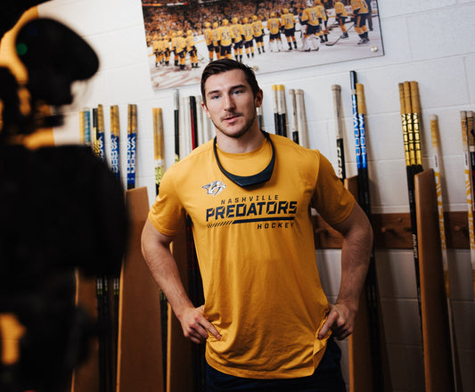 Nashville Predators Athlete wearing Hapbee 